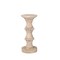 Kingston Living Banded Bead Pillar Candle Holder - 11" - Ivory and Beige